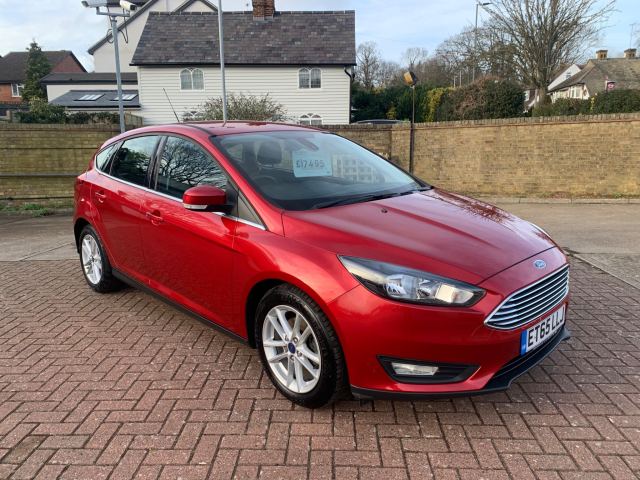 2016 (65) Ford Focus 1.0T EcoBoost Zetec Hatchback 5dr Petrol Manual Euro 6 (s/s) (125 ps)